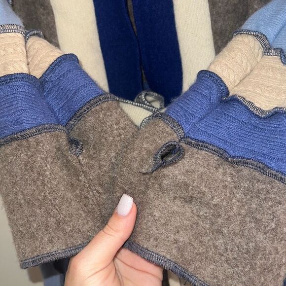 ✨Patchwork Colorblock Long Sz Medium Cardigan Sweater✨ - Picture 5 of 9